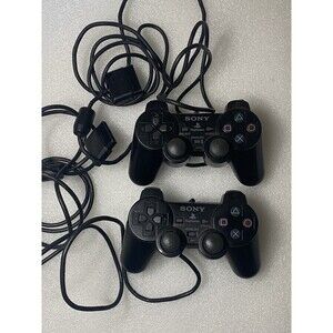 Controller DualShock 2 SCPH-10010 Wired Sony PlayStation 2 OEM Qty 2